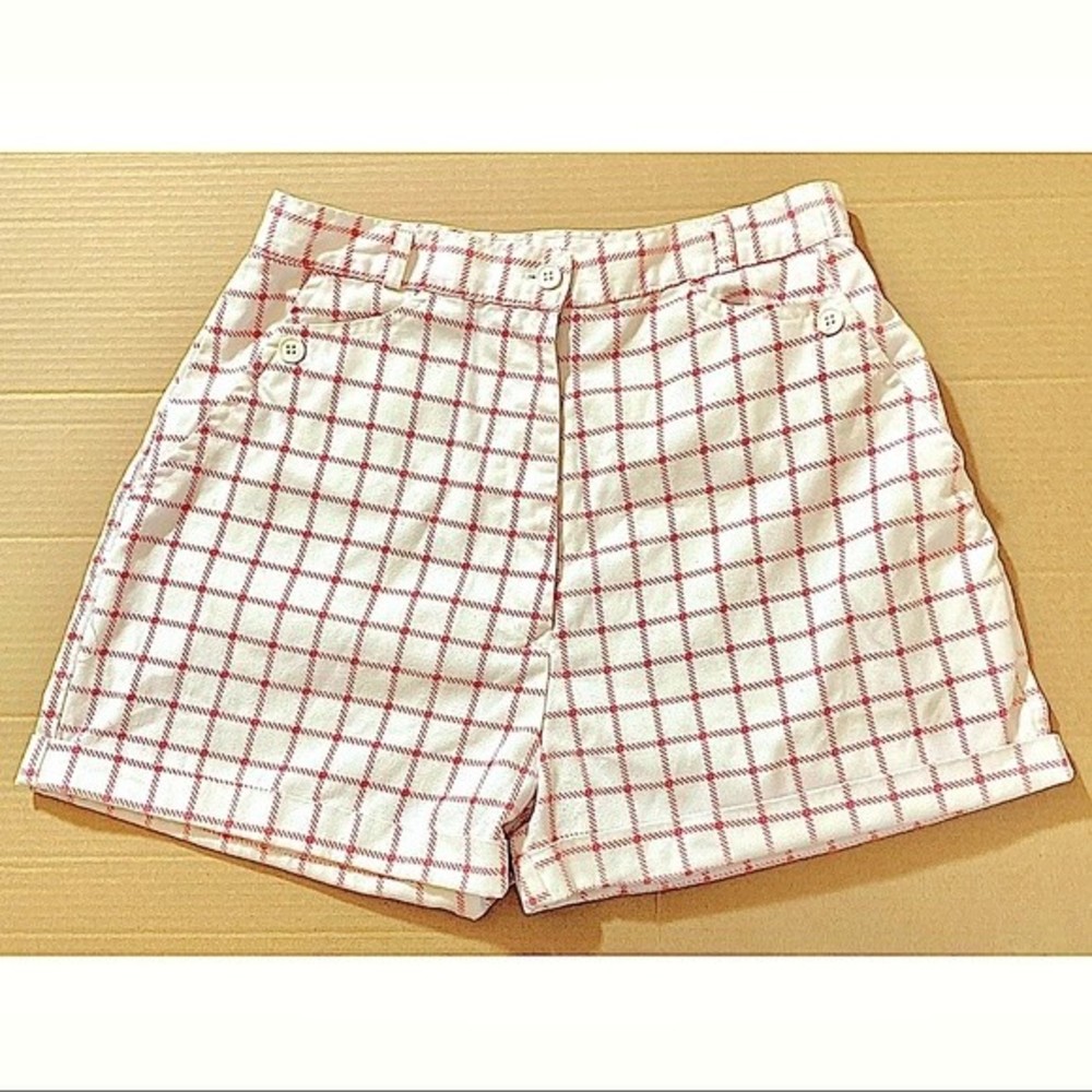 🌟 Retro Pin Up High Rise Cuffed Shorts